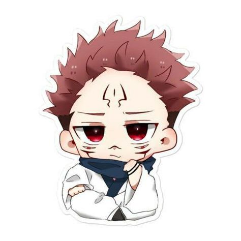 Baby Sukuna, Jujutsu Kaisen Pfp, Cute Chibi Art, Chibi Pfp, Jujutsu Kaisen Sukuna, Images Kawaii, Chibi Drawings, Anime Stickers, Cute Little Drawings