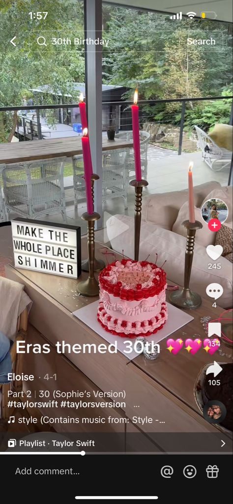 30th Birthday Taylor Swift, 30th Birthday Taylor Swift Theme, Taylor Swift 30th Birthday Party, Taylor Swift 30th Birthday, Taylor Swift Birthday Party Decorations, 30th Birthday Ideas For Women, Taylor Swift Birthday Party Ideas, Feeling 22, Taylor Swift Birthday