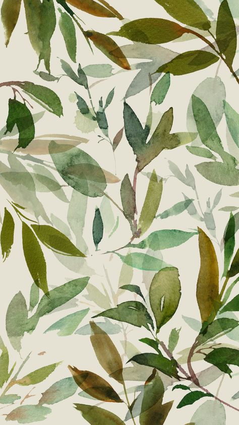 Leafs Wallpapers, Botanical Background, Wallpaper Plants, Paper Pattern Design, Green Pattern Wallpaper Aesthetic, Pattern Leaves, Leafy Wallpapers For Iphone, Plants Wallpaper, Green Leaves Wallpaper