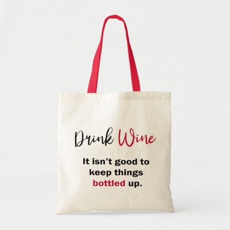 $18.15 | Drink Wine Funny Saying Personalized | Bachelorette Tote Bags | drink wine, wine funny, red and black fun typeface, bachelorette party, personalize for bridal shower, bridal shower, modern, girl fun, girly Bridal Shower Modern, Bachelorette Tote Bags, Bachelorette Tote, Shower Modern, Canvas Bag Diy, Wine Funny, Personalized Bachelorette, Canvas Bag Design, Hug Quotes