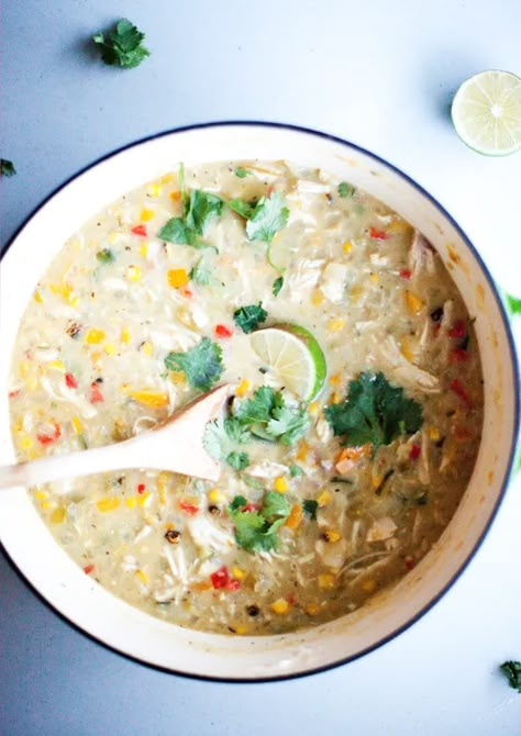 One Pot Skinny White Chicken Chili - Lillie Eats and Tells Lillie Eats And Tells Instant Pot, Lillie Eats And Tells Chicken Salad, Lillie Eats And Tells Recipes Chicken, Lillie Eats And Tells Recipes Soup, Lilly Eats And Tells, Lily Eats And Tells Recipes, Macro Friendly White Chicken Chili, Lillie Eats And Tells Recipes, Lillie Eats And Tells