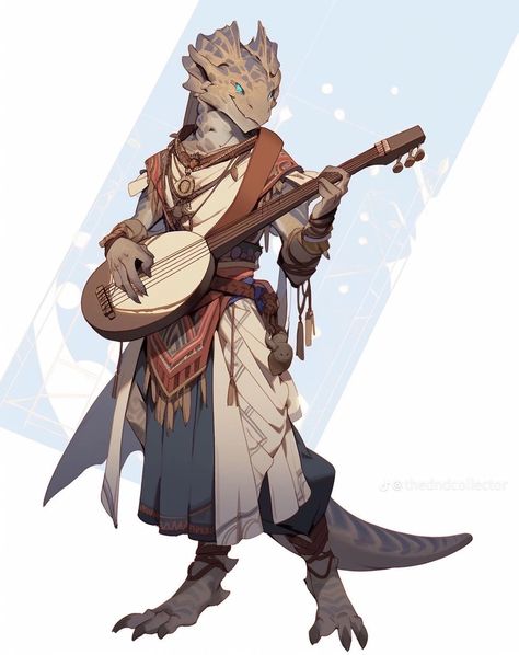 Dragonborn Bard Dnd, Dragonborn Poses, Ravenite Dragonborn, Dragonborn Dnd Character Design, D&d Dragonborn, Kobold Bard, Dragon Born Dnd, Dragonborn Character Design, Dragonborn Bard