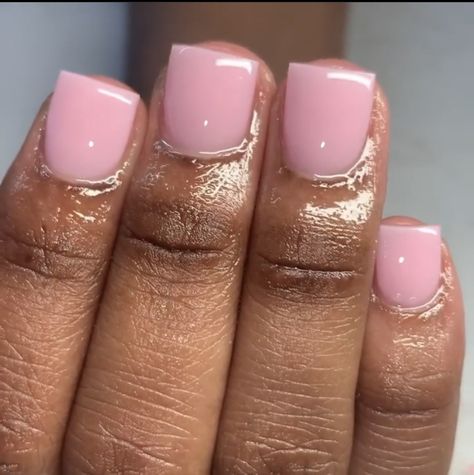 Shorties Overlay Nails, Natural Nails For Nursing School, Soft Pink Overlay Nails, Short Acrylic Nails For Nurses, Natural Nails With Acrylic Overlay, Short Soft Pink Nails, Shirt Nail Designs, Gel Nails No Acrylic, Pink Overlay Nails