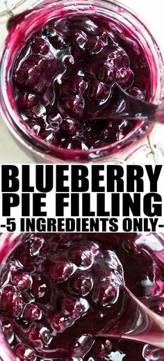 Easy Blueberry Pie Filling, Blueberry Pie Filling Recipes, Easy Blueberry Pie, Homemade Blueberry Pie, Pie Fillings, Blueberry Pie Filling, Pie Filling Recipes, Dessert Simple, Blueberry Desserts