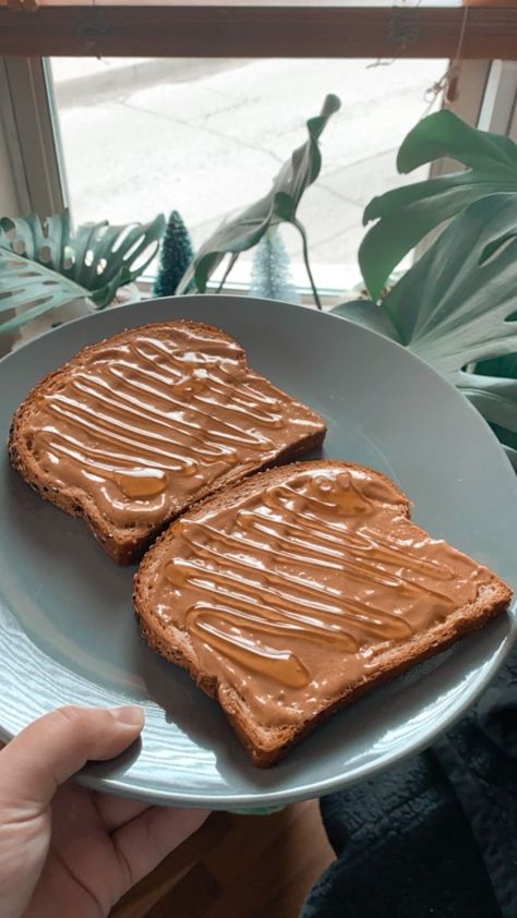 Good Morning ☀️ Almond Butter Toast Aesthetic, Peanut Butter And Toast, Peanut Butter And Honey Toast, Honey Toast Aesthetic, Toast And Honey, Peanut Butter Honey Toast, Peanut Butter On Toast, Peanut Butter Toast Aesthetic, Peanut Butter Toast Breakfast