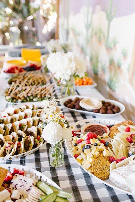 a bee-themed first "bee-day" party via laurenconrad.com Bee Day Party Food Ideas, First Birthday Catering Ideas, 1st Birthday Catering Ideas, Food To Serve At First Birthday Party, First Bee Day Party Food Ideas, Berry Themed First Birthday Food, Food For Bee Themed Party, Bee Themed Birthday Party Food, First Bee Day Food Ideas