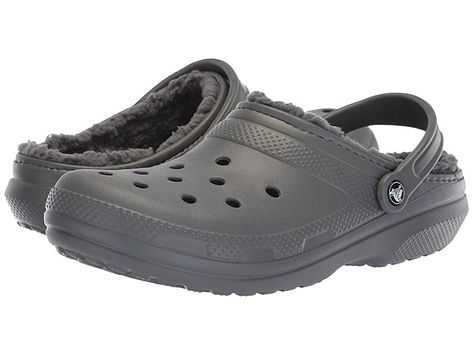 Grey Crocs, Lined Crocs, Clogs And Mules, Crocs Clogs, Clog Shoes, Clog Slippers, Slippers Shoes, Fashion 101, Shoes Woman