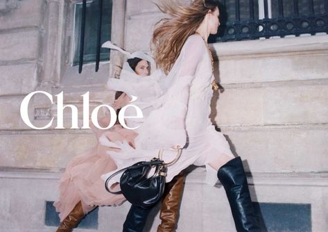 Chloé's Fall 2024 Campaign is a Parisian Fantasy Chloe Campaign, Jessica Miller, Chloe Fashion, Campaign Fashion, Blonde Hair Inspiration, Fall 24, Red Hair Color, 1920s Fashion, Beauty Editorial