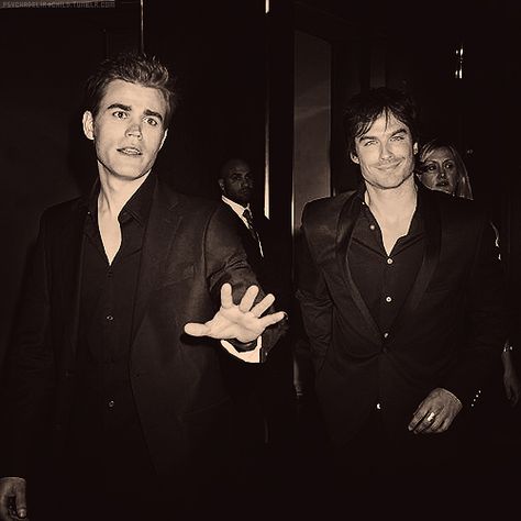 Ian And Paul, Paul Wesley Vampire Diaries, The Salvatore Brothers, Music Cover Photos, Michael Trevino, Damon And Stefan, Vampire Diaries Movie, Vampire Diaries Guys, Vampire Diaries Cast