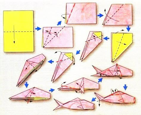 Origami diagram of the Zodiac: fish, model 2 Dragon Origami, Origami Japan, Origami Diagrams, Origami Dragon, Origami For Beginners, Origami Fish, Origami Love, Origami Patterns, Origami Paper Art