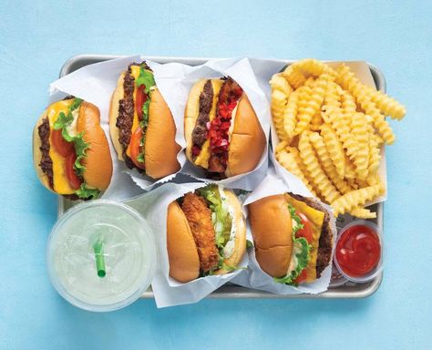 Grab-and-go dining options abound in Las Vegas - Las Vegas Magazine Shake Shack Menu, Shake Shak, Bar Americano, Meat Lovers Pizza, Juicy Lucy, Vegan Cheddar, Beef Hot Dogs, Shake Shack, Honey Mustard Sauce