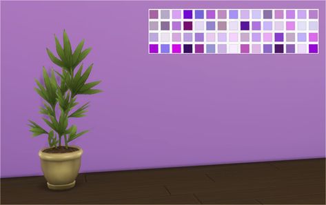 Purple Wall Color, Purple Wall Paint, Purple Furniture, Lego Wall, Sims Packs, Sims 4 House Building, Purple Wall, Floor Wallpaper, 4 Wallpaper