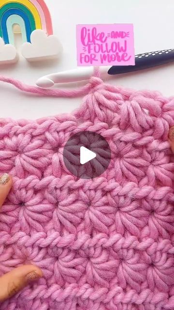 Leonela Cevallos| Crochet Patterns and Crochet Tutorials on Instagram: "FREE TUTORIAL ⭐How beautiful is this Stitch? Do you wanna make it? Just follow my free tutorial on YouTube and create anything from a blanket to a sweater ☺🌈

#crochetblanket #crochetstar #freecrochetpattern #learntocrochet #crochettutorial #woolandthegang #lovecrafts #ganchillocreativo #crochemoderno #crochetinspiration #crochetbabyblanket" Free Crochet Video Tutorials, Crochet Blanket Tutorial Video, C2c Tutorial Crochet Videos, Cluster Stitch Crochet Tutorials, Crochet Cluster Stitch Tutorial, Crochet Alpine Stitch Video Tutorial, How To Do Crochet, Throw Blanket Pattern, Crochet Throw Blanket