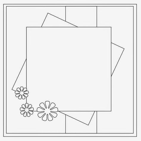 Sketches Challenge, Scrapbook Planning, School Scrapbook Layouts, Arte Quilling, Scrapbook Design Layout, Card Sketches Templates, Scrapbook Frames, Scrapbooking Layouts Baby, Card Making Templates