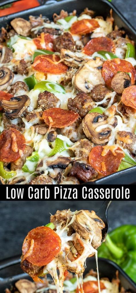 Pizza Casserole Low Carb, Low Carb Pizza Casserole, Recipe For Family, Keto Dinner Recipe, Easy Keto Dinner, Low Carb Recipe, Pizza Casserole, Diner Recept, Low Carb Pizza