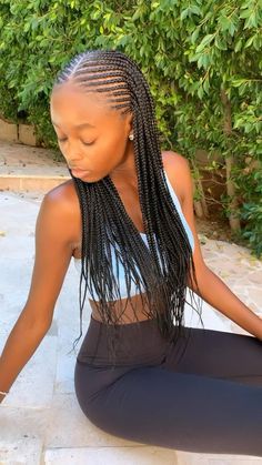 Cornrow Hairstyles Without Extensions, Hairstyles Without Extensions, Small Fulani Braids, Fulani Goddess, Braiding Extensions, Cornrows With Box Braids, Goddess Braids Hairstyles, African Hair Braiding Styles, Box Braids Hairstyles For Black Women