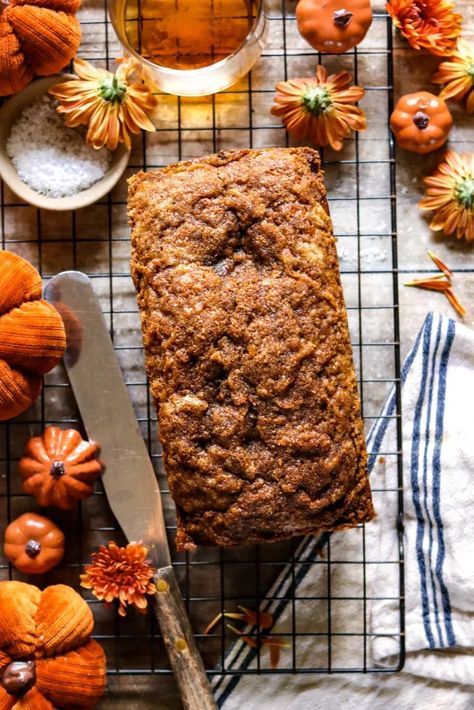 cinnamon crunch pumpkin bread – The Foul-Mouth Gourmet Cinnamon Sugar Crunch Pumpkin Bread, Pumpkin Treats, Cinnamon Crunch, Pumpkin Treat, Sweet Breads, Pumpkin Bread, Loaf Pan, Cinnamon Sugar, Pumpkin Puree