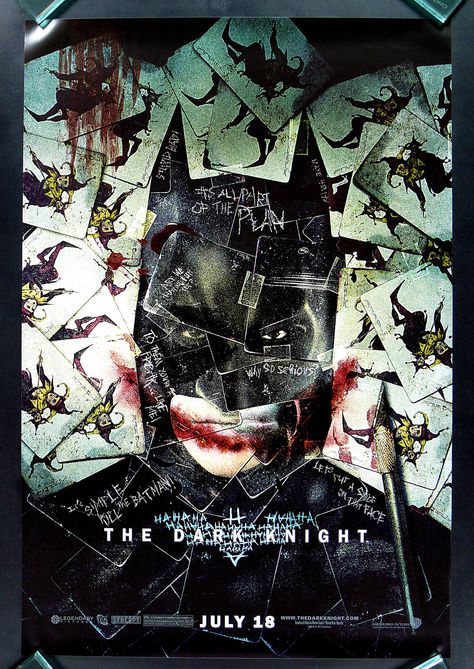 The Dark Knight, movie poster The Dark Knight Poster, Dark Knight Wallpaper, Batman Bruce Wayne, Michael Jai White, Cool Playing Cards, Joker Heath, Eric Roberts, The Dark Knight Trilogy, Batman Poster