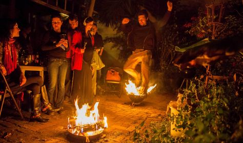 Celebrating Charshanbe Suri (Čāršanbe Suri, "Red Wednesday") by jumping over the fire, at the end of winter, as a prelude to Nowruz, the Iranian New Year. Persian Calendar, Iranian New Year, 10 Amazing Facts, Persian New Year, Republic Of Macedonia, Iran Culture, Fire Festival, S Alphabet, Ancient Persia