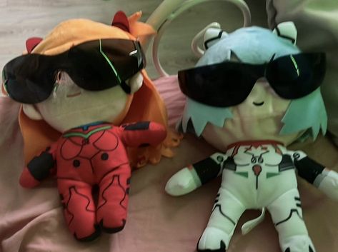 Asuka And Rei, Anime Plush, Asuka Langley, Rei Ayanami, Stuffed Animals, Animals, Anime