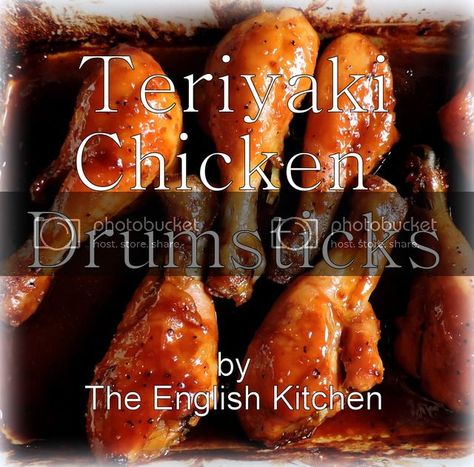 The English Kitchen: Teriyaki Chicken Drumsticks Teriyaki Chicken Drumsticks, Teriyaki Drumsticks, Chicken Drumsticks Oven, Baking Chicken, Baked Teriyaki Chicken, Easy Teriyaki Chicken, Baked Chicken Drumsticks, Chicken Bbq, Salads To Go