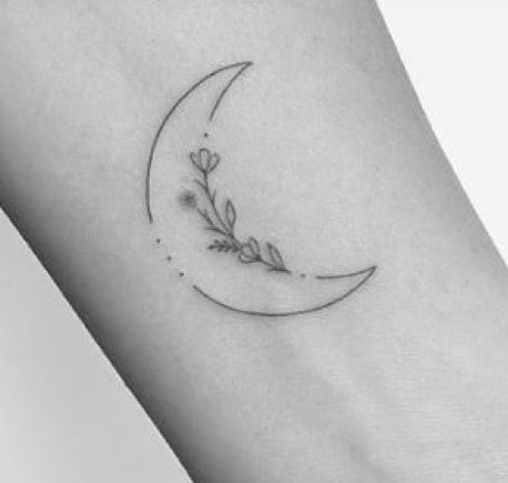 Celtic Tattoo For Women, Enough Tattoo, Luna Tattoo, Carnation Tattoo, Saturn Tattoo, Small Moon Tattoos, Rib Tattoos For Women, Small Girly Tattoos, M Tattoos