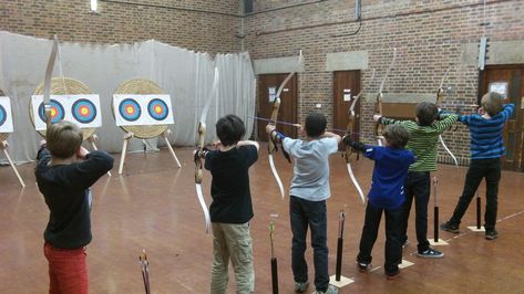 Kids Archery, Archery Lessons, Archery Club, North London, Physical Education, Children And Family, Family House, Archery, Basketball Court