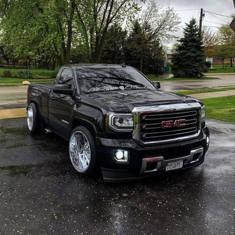 Gmc Sierra Single Cab, Chevy Trucks Accessories, 2015 Silverado, Low Trucks, Sierra Truck, Classic Cars Trucks Chevy, Gmc Trucks Sierra, Single Cab Trucks, Slammed Trucks