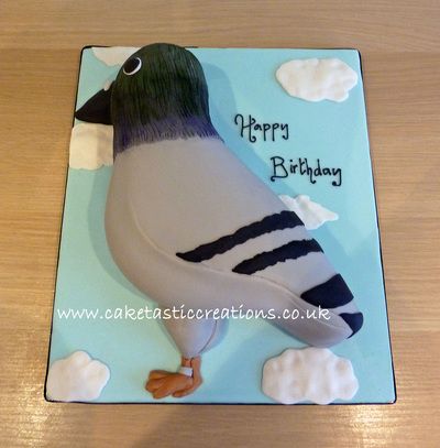 Homing Pigeon cake Pigeon Cake, Hedgehog Cake, Novelty Birthday Cakes, Funny Birthday Cakes, 3d Cakes, Party Favors For Kids Birthday, Birthday Cakes For Men, Childrens Birthday Cakes, Cakes For Men