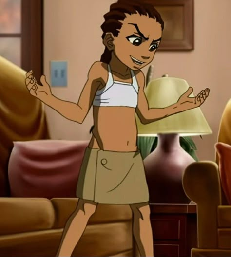 Riley Boondocks Outfit, Riley From Boondocks, Boondocks Art, Boondocks Pfp, Riley Boondocks, Boondocks Quotes, Riley Freeman, Boondocks Cartoon, The Boondocks Cartoon