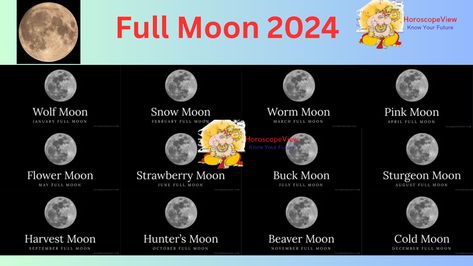 2024 Full Moon Calendar : When is the Full Moon in 2024? The 2024 full moon calendar begins on Thursday, January 25 with the first full moon of the year. There will be 12 full moons, including a seasonal blue moon, four super full moons and two lunar eclipses. Full Moon July, January Full Moon, Full Moon June, February Full Moon, December Full Moon, November Full Moon, Full Moon Calendar, Full Moon Names, May Full Moon