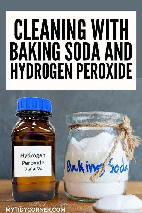 Cleaning with hydrogen peroxide and baking soda is one of my favorite things to do. Find out why these two ingredients work well together and discover some of the things you can clean with baking soda and hydrogen peroxide. Here are simple ideas for cleaning with baking soda and peroxide, including cleaning grout with hydrogen peroxide and baking soda. Hydrogen Peroxide And Baking Soda, Peroxide And Baking Soda, Clean With Baking Soda, Cleaning With Baking Soda, What Is Baking Soda, Toilet Bowl Ring, Cleaning With Hydrogen Peroxide, Cleaning Grout, Toilet Bowl Stains