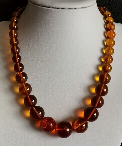 Vintage Amber Beaded Necklaces With Round Beads, Amber Jewelry Vintage, Antique Amber Gemstone Beads Necklace, Vintage Amber Beaded Necklaces, Vintage Handmade Amber Necklace, Antique Amber Beaded Necklace, Amber Bead Necklace, Baltic Amber Jewelry, Antique Jewelry Necklace