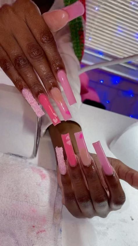 Book Nails, Acrylic Inspiration, Fye Nails, Acrylic Nails Coffin Pink, Long Square Acrylic Nails, Nails Black, Rainbow Nails, Acrylic Nails Coffin, Square Acrylic Nails