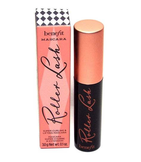 Benefit Roller Lash Mascara Black Deluxe Travel size .1oz Mini ** See this great image  : Travel Makeup Benefit Lash Roller, Too Faced Travel Size, Travel Cosmetics Size, Travel Size Makeup Minis, Benefit Roller Lash Mascara, Benefit Roller Lash, Mini Mascara, Roller Lash, Benefit Mascara