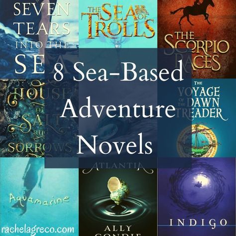 8 Sea-Based Adventure Books Library Job, Best Beach Reads Of All Time, Books About The Ocean, Beyond That The Sea Book, Tress Of The Emerald Sea Book, Mermaid Novels, Ocean Books, Adventure Books, Mermaid Books