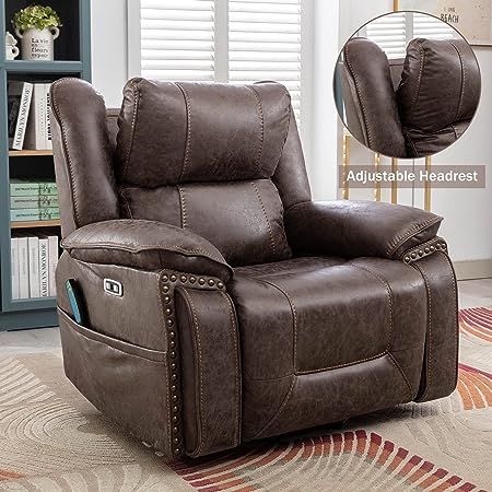 Power Lift Recliner Chair: You can press the side button to control the lift or recline of the recliner chair, which means you can get any position you want, whether it's reclining between 110-150 degrees or lifting Lift Chair Recliners, Big People, Lift Recliners, Leather Recliner, Power Recliners, Recliner Chair, Mother Of The Bride Dresses, Recliner, Faux Leather