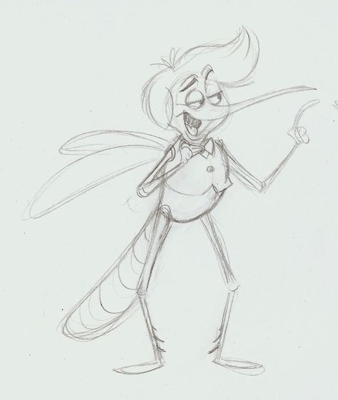 Mosquito Design for Scottish Animated film Mosquito Fantasy Art, Mosquito Character Design, Mosquito Illustration, Mosquito Cartoon, Mosquito Drawing, Cartoon Mosquito, Bug Cartoon, Pi Art, Perspective Drawing Lessons