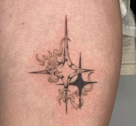 Ball And Chain Tattoo, High Contrast Tattoo, Tattoo Ideas Black, Funky Tattoos, Sigil Tattoo, Sharpie Tattoos, Handpoke Tattoo, Muster Tattoos, 4 Tattoo