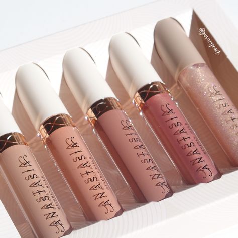 Anastasia Beverly Hills Undressed Lip set Anastasia Lipgloss, Lip Collection, Makeup Item, Liquid Lip Color, Pinterest Makeup, Lips Shades, Lip Set, Makeup Wishlist, Nude Lip