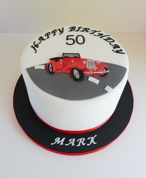 Birthday Party For Men, 60th Birthday Cake For Men, Car Cakes For Men, Birthday Cake For Men, Vintage Car Birthday, Cake For Men, Birthday Cake For Boyfriend, Cars Birthday Party, Cake For Boyfriend