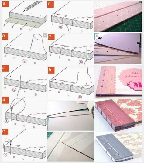 Buku Diy, Homemade Books, Bookbinding Tutorial, Book Binding Diy, Bed Tent, Kids Beach, Beach Hacks, Diy Notebook, Origami Crafts Diy