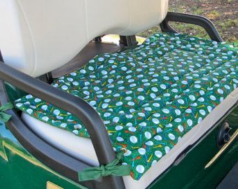 Golf Cart Seat Covers, Golf Cart Seats, Ping Golf, Golf Diy, Custom Golf Carts, Golf Prints, Golf Cart Accessories, Timeless Treasures Fabric, Robert Kaufman Fabrics