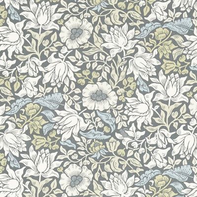 Willow Boughs Curtain Fabric in Mineral | 96% Star Rating | Terrys Timeless Wallpaper, Lily Wallpaper, William Morris Designs, Fabric Houses, Hibiscus Flower, Nature Inspired Design, Wallpaper Design, Craftsman Style, Hibiscus Flowers