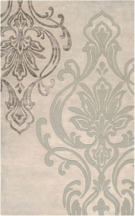 Surya Modern Classics Candace Olson CAN229 Rug Damask Rug, Candice Olson, Rug Direct, Damask Print, Floral Area Rugs, Transitional Decor, Ivory Rug, Damask Pattern, Hand Tufted Rugs