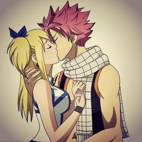 Natsu x Lucy Natsu And Lucy Kiss, Natsu E Lucy, Natsu Fairy Tail, Fairy Tail Natsu And Lucy, Natsu X Lucy, Fairy Tail Pictures, Fairy Tail Love, Anime Fairy Tail, Fairy Tail Nalu