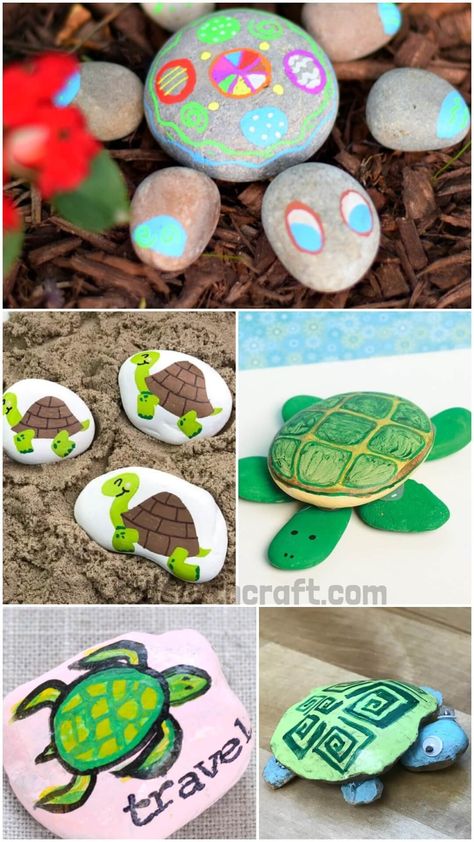 Beautiful Turtle Painted Rock Ideas Turtle Rocks, Sea Turtle Images, Turtle Painted Rocks, Painted Rocks Ideas, Painted Rock Ideas, Turtle Images, Turtle Rock, Stone Pictures Pebble Art, Rock Painting Tutorial