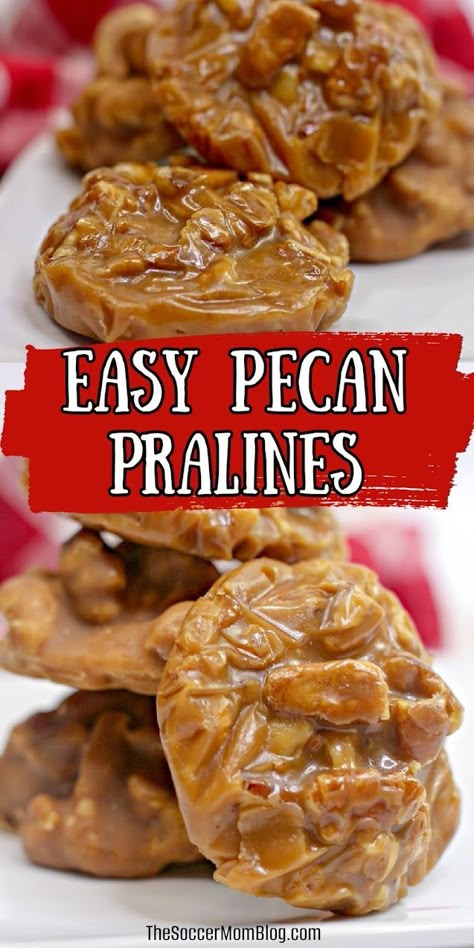 Pecan Praline Recipe, Homemade Holiday Treats, Praline Candy, Easy Christmas Candy Recipes, Christmas Candy Easy, Praline Recipe, Easy Candy Recipes, Pecan Praline, Brittle Recipes