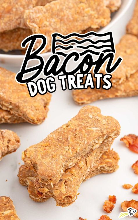 Bacon Dog Treats - Spaceships and Laser Beams Dog Treats With Bacon Grease, Bacon Dog Treats Recipes, Dog Treats With Peanut Butter, Dog Treats Homemade Peanut Butter, Treats With Peanut Butter, Bacon Treats, Bacon Dog Treats, Treat Business, Homemade Pet Treats