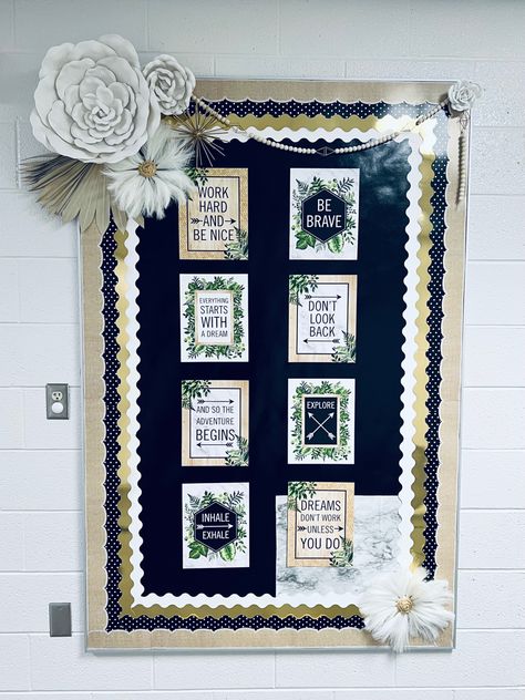 Neutrals - Modern Bulletin Board - Back to School Office Bulletin Board Ideas, Office Bulletin Boards, Back To School Bulletin Boards, School Bulletin Boards, Classroom Inspiration, Bulletin Boards, Back To School, Mural